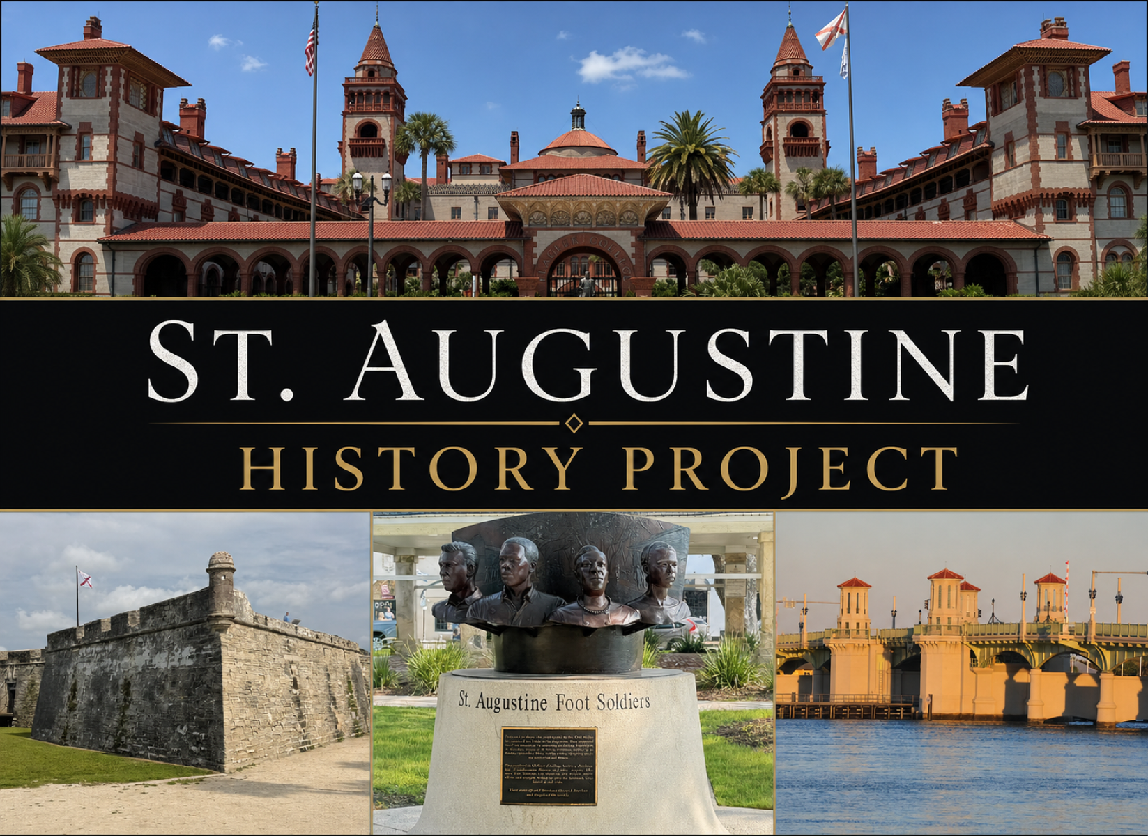 St. Augustine History Project scenes and title